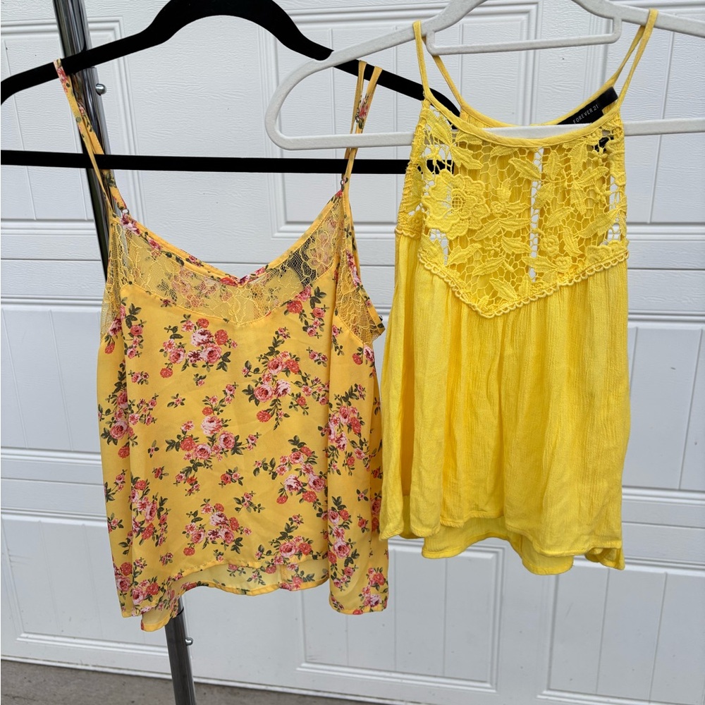 Forever 21 Yellow Crop Top bundle